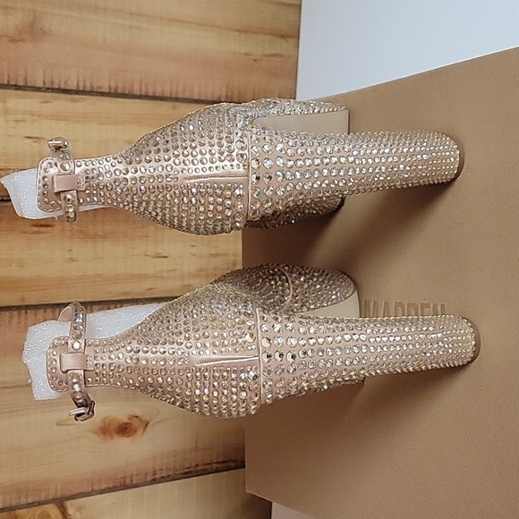 NIB Steve Madden Skyrise Rhinestone Platform heels size 8 - Picture 5 of 7